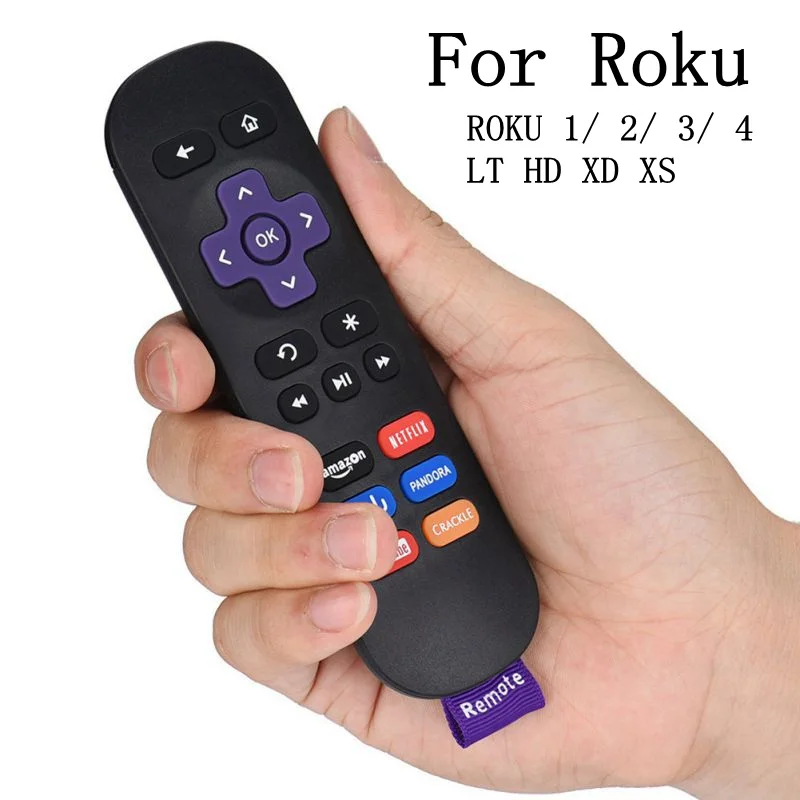 

For Roku Remote Control Universal High Quality Replacement Remote Control For ROKU 1 2 3 4 LT HD XD XS Ruko 1 2 3 With Strap