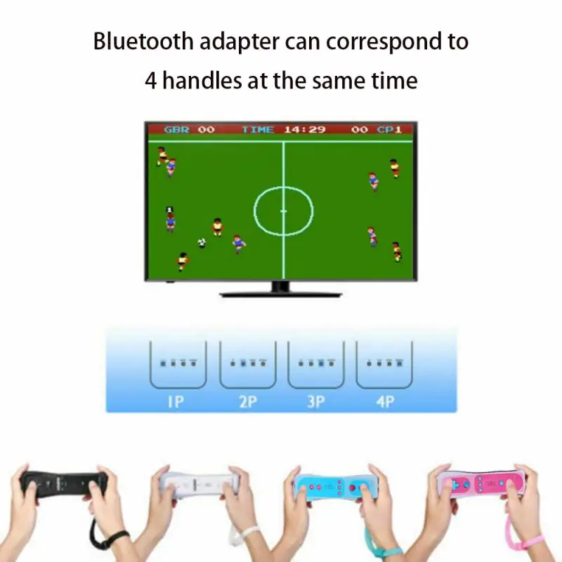 2 Colors Wireless Gamepad For Nintend Wii And Wii U Bluetooth-compatible Game Remote Controller Joystick Without Motion Plus