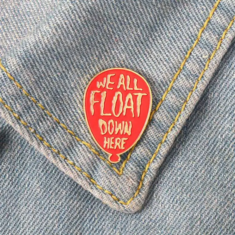 

Cartoon Red Balloon Soft Enamel Brooches Button Pin Clothes Badge Brooch Jewelry Gift For Friends