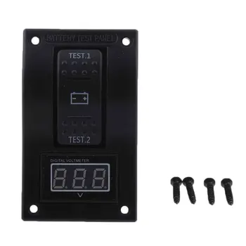 

Accurate For Marine LED Indicator Universal DC 5-30V Motorcycle Truck Battery Test Panel Voltmeter Boat RV With Screws Dual