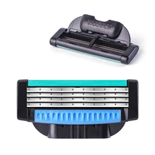 IGUETTA Manual Shaver 4-layer Ultra-thin Induction Blade Lubricating Strip Replacement Kit Men Shaving Sazors Safety Razor