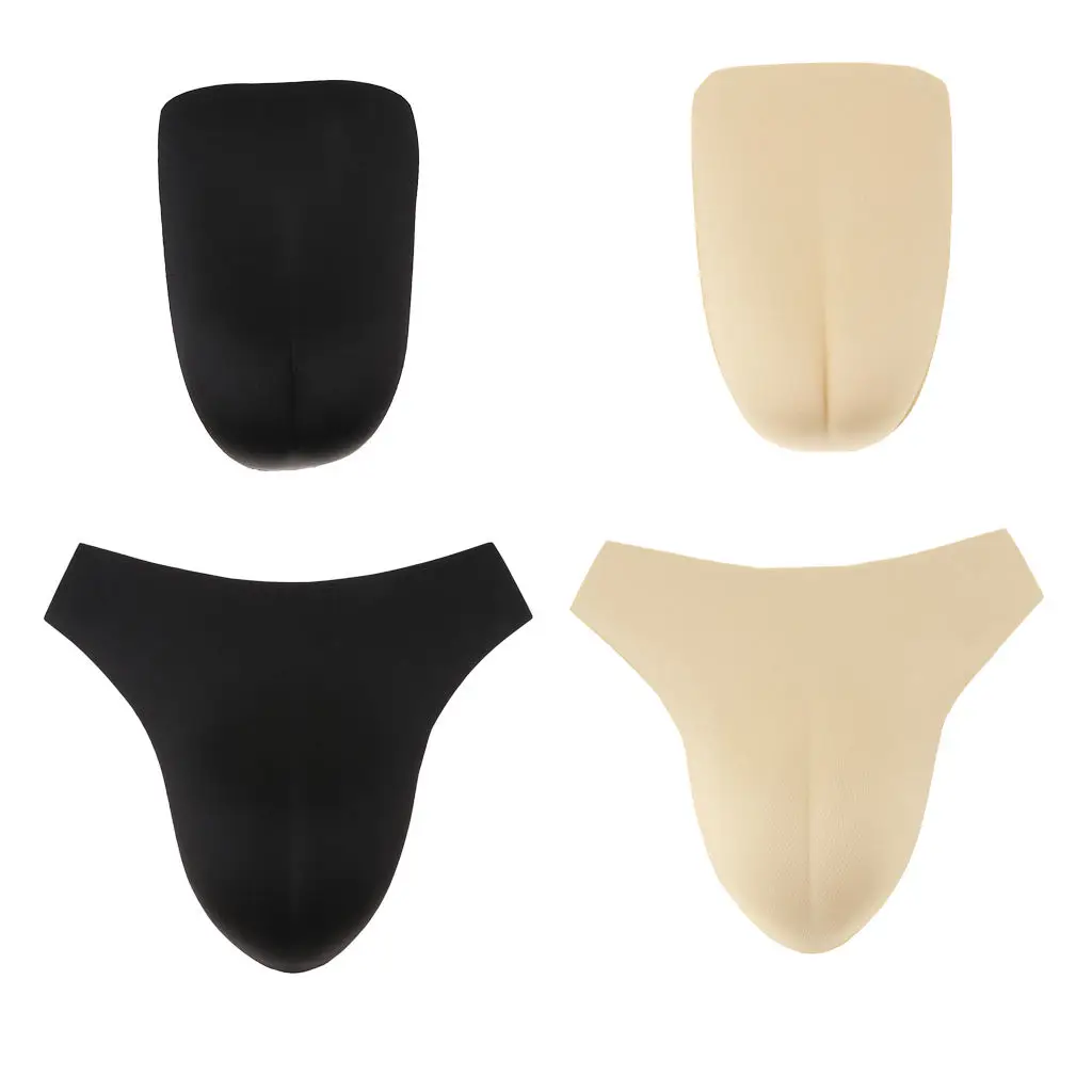 Men Underwear Insert Pad Hide Sponge Crossdresser Cosplay Underpants