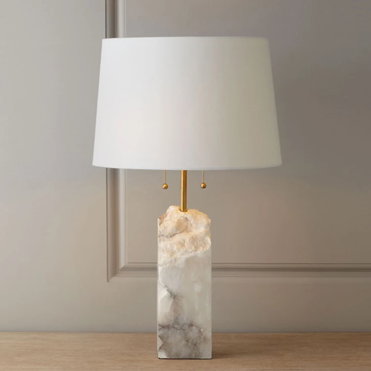 

Spain Cloud Stone Table Lamp Post Modern Chinese Style Designer Model House Villa A Living Room Bedroom Concise Desk Lamp