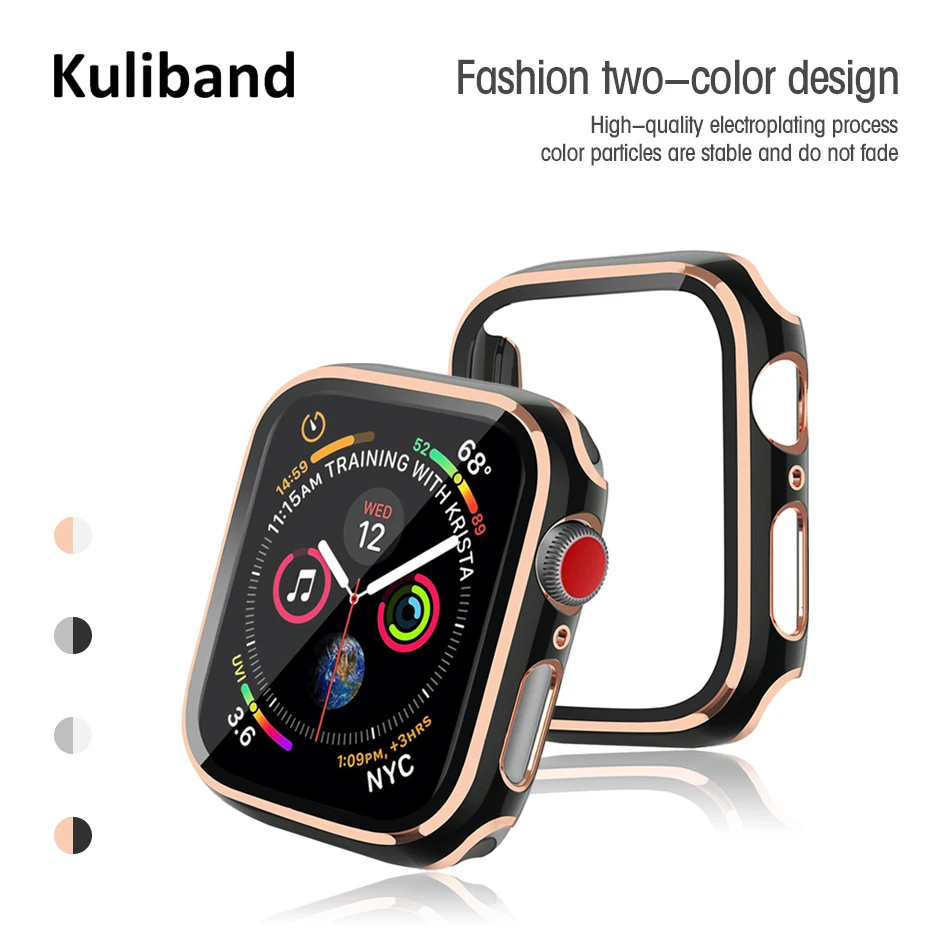 Apple Watch SE/6/5/4/3/2/1  ̽ 38MM 40MM, iWatch ø 6 SE 5  ü ȣ PC + ȭ  ʸ Ŀ 42MM 44MM