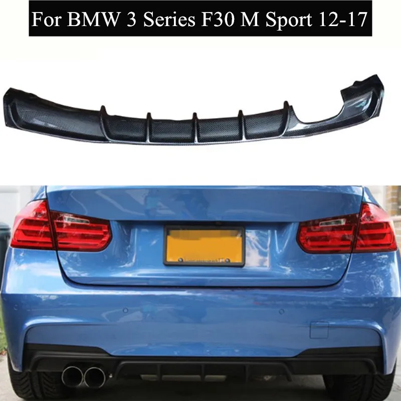 Высококачественный задний бампер из углеродного волокна для B-MW 3 серии F30 M Sport 320i