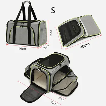 Pet Carriers Bag Portable Breathable Foldable Bag Cat Dog Carrier Bags Outgoing Outdoor Travel Pets