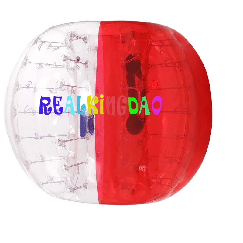 0,8 мм ПВХ 1,2 м бампер мяч(10 шт бампер мяч+ 2 воздуходувки - Цвет: Half red