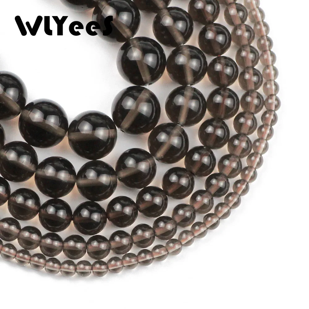 WLYeeS Природный лед обсидиан камень круглые бусины Свободные Spacer Бусины для