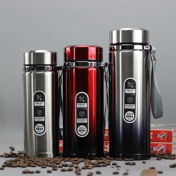 500ml 750ml 900ml Portable Double Stainless Steel Vacuum Flasks Coffee Tea Thermos Mug Sport Travel Mug Large Capacity Thermocup 1