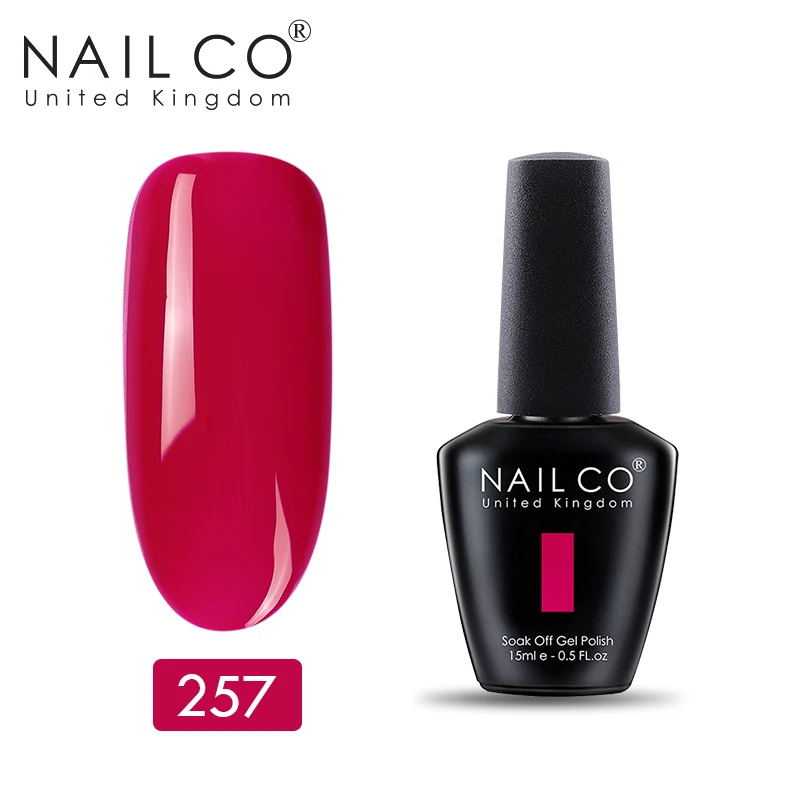 NAILCO 150 чистые долговечные цвета гибридное лаковое гелевое покрытие для ногтей Esmalte гель для дизайна лак розовый красный вымачивать праймер Гель-лак - Цвет: 11257