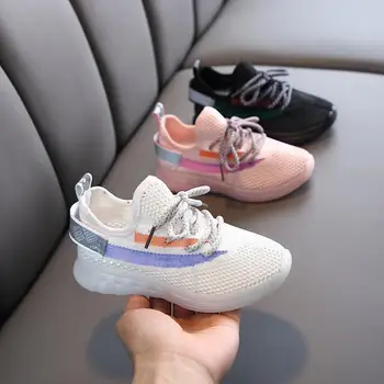 

Spring new fashionable net breathable leisure sports shoes kids running shoes for girls shoes for boys brand children shoes