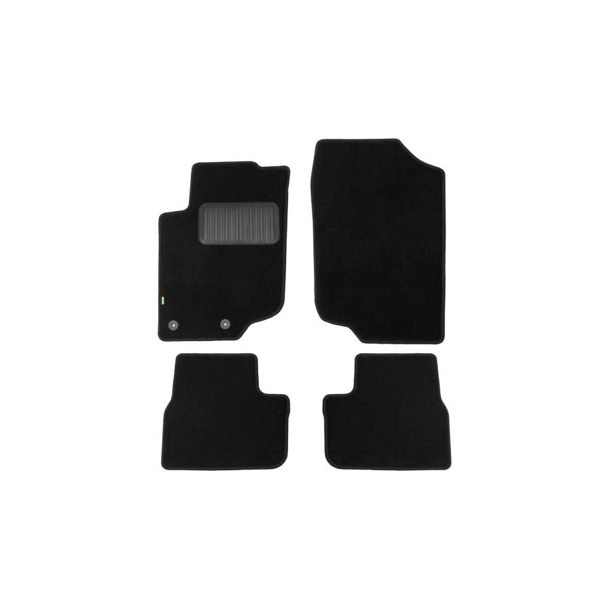 Коврики в салон klever standard peugeot 207 2006->, хб., 4 шт.(текстиль)(пежо
