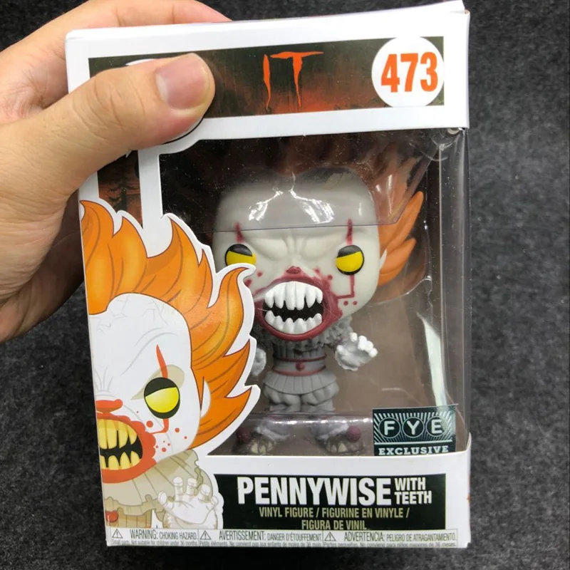 Funko pop фильмы Стивен Кинг ИТ Джокер, клоун персонаж PENNYWISE Виниловая фигурка кукол игрушки для детского подарка - Цвет: 473