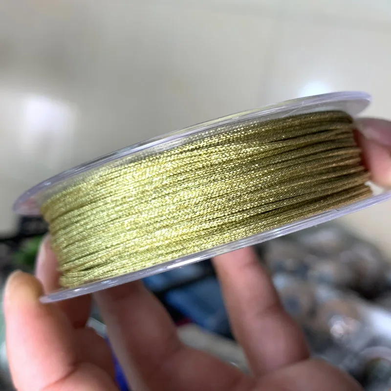 1mm colorful Nylon Line Thread Chinese Knot Macrame Cord Bracelet Braided String DIY Tassels Beading 10m/roll