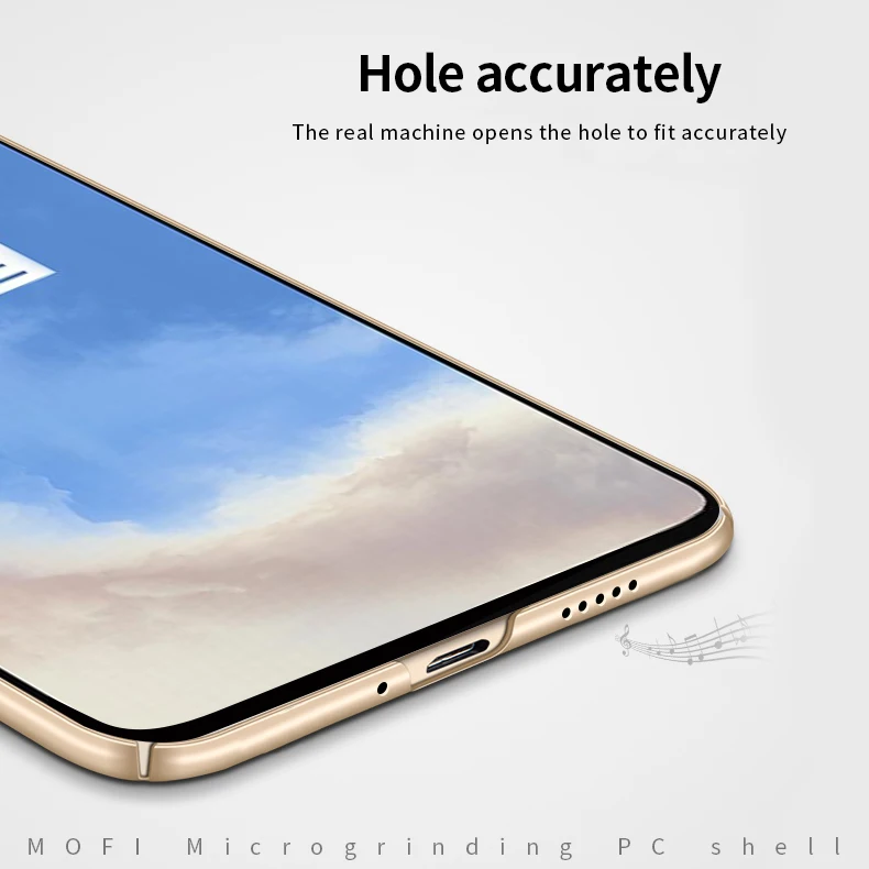 MOFi для OnePlus 7T чехол для ПК Жесткий Роскошный защитный чехол для OnePlus 7T Fundas Phone Shell