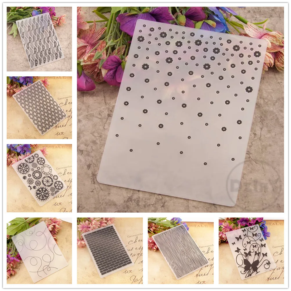 (29 Styles)10.5x14.8 Cm Embossing Folders For Papers Photo Album Making