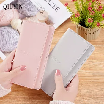

Qiuyin Luxury Brand Wallet Minnie Wallet Korean Women's/female/ladies Purses Thin Money/coins Bag Leather Wallet Leather Purse