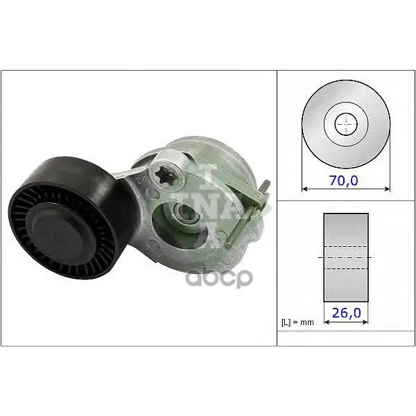 Натяжитель Ремня Приводного Vag 3.0d 07- Ina 534047010 Ina арт. 534047010