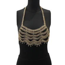 Женщины Sexy Metal Кисточкой Алмазы Партия Хрустальные Блестки Gather Sexy Vest Спинки Майка костюмы для певцов