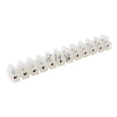 

380V 30A 12 Position Dual Row Wire Connector Barrier Terminal Block