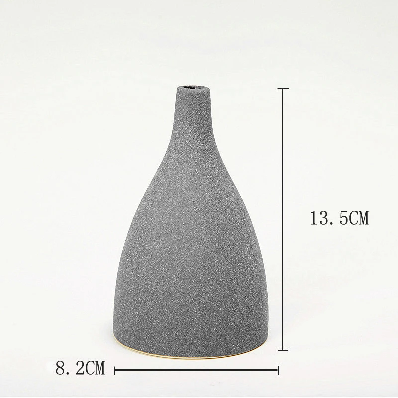 Европа Стиль керамическая ваза для цветов, ваза Ретро Brickware Терракотовая Для домашняя фурнитура с моделью номер Декор сухой золы ваза для цветов - Цвет: N