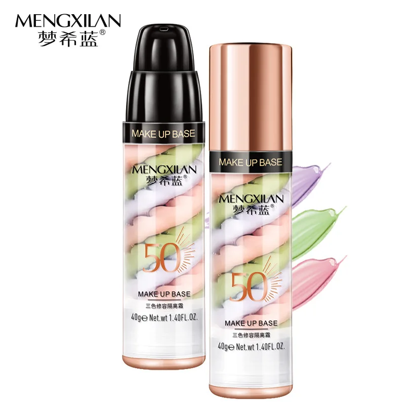 

Mengxilan Professional Make Up Base Foundation Primer Makeup Cream Sunscreen Moisturizing Oil Control Face Primer
