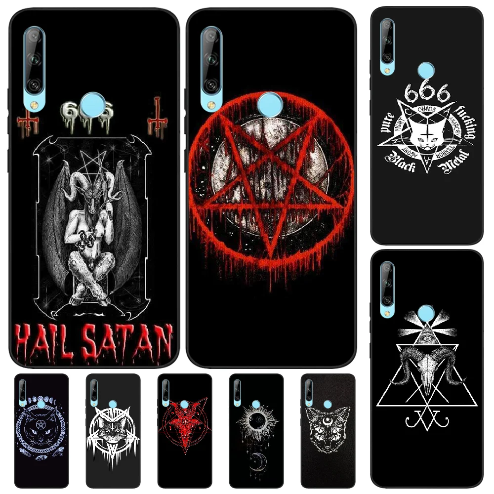 

OFFeier Pentagram 666 Demonic Satanic Black TPU Soft Phone Case Cover For Huawei Enjoy 7S 8 7 7PLUS 8PLUS 8E 9 9E 9PLUS 10PLUS