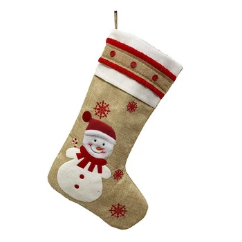 

Decorating Sack Snow Man Stocking Christmas Xmas Party Presents 47*29cm