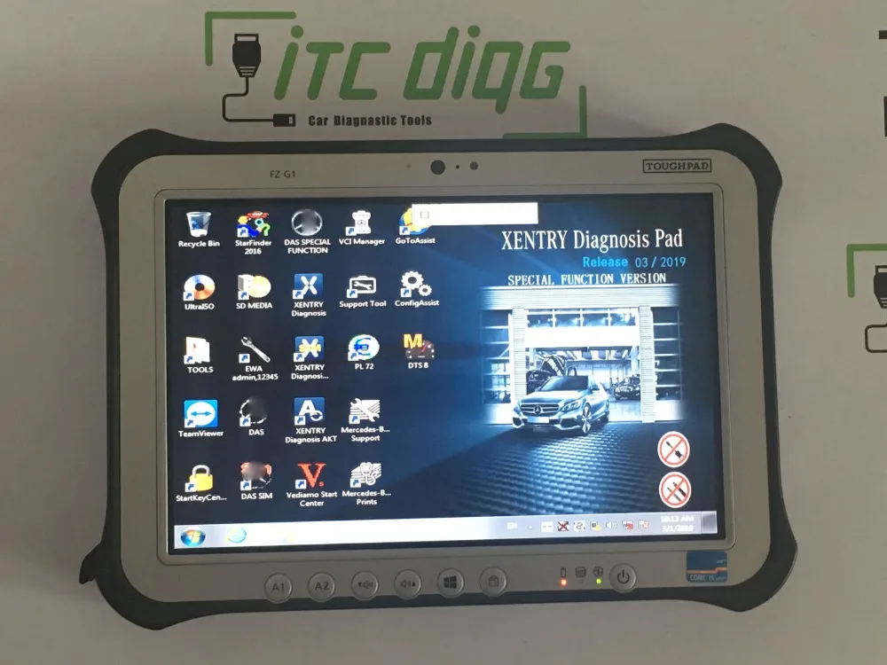 V2019.12 MB SD Star C4 Star Diagnosis C4 Диагностика с wifi для автомобилей и грузовиков с Panasonic FZ-G1 Toughpad планшет для военных