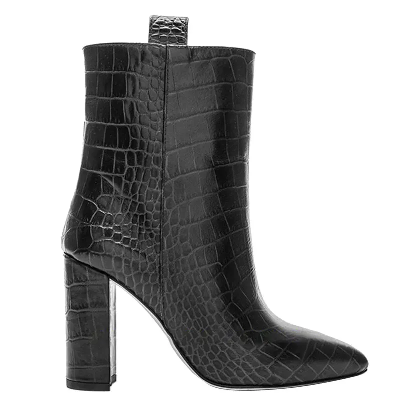 FEDONAS/Классические высокие сапоги с перфорацией типа «броги»; обувь для ночного клуба; женские сапоги до колена из натуральной кожи на высоком каблуке; мотоботы в стиле панк