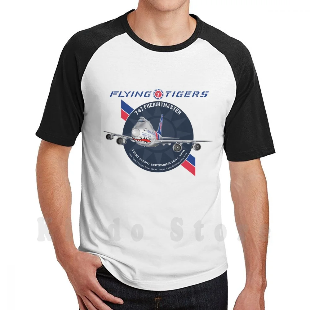 Tigri Volanti 747 T Shirt Stampa Per Uomo Cotone New Cool Tee Tigri Volanti Tigri Flying Tiger Boeing 747 Boeing 747 B747