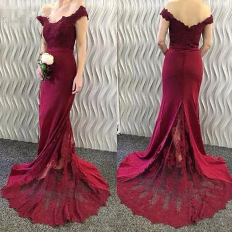 Элегантное торжественное платье vestido largo Burguny платья кружевные для подружки невесты прозрачное длинное свадебное платье фасона «русалка» аппликация abiye gece elbisesi