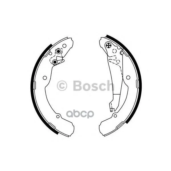 Brake pads Drum Skoda Octavia 95-04/Roomster 06/VW Caddy 95-04 Bosch art. 0986487555