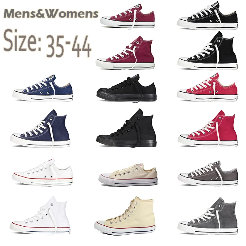 Cena Trampki Unisex męskie autentyczne klasyczne Allstar projektant ChuckTaylor Ox niskie wysokie góry obuwie damskie sportowe trampki dames