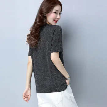 

T Shirt Women Clothes 2019 Fashion Tee beige Black Top Cotton