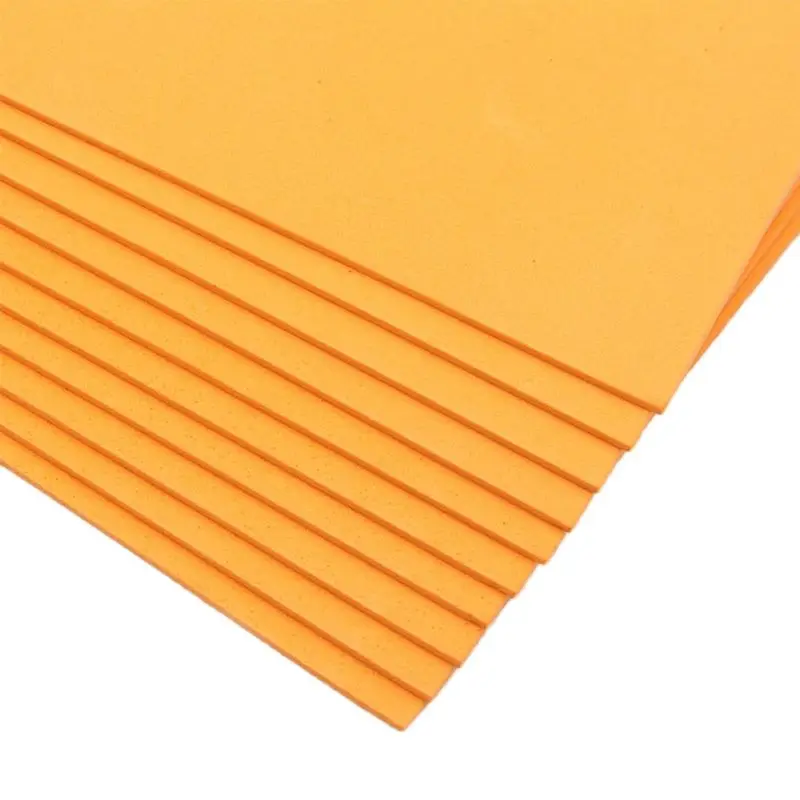 Orange DIY A4 Толстая губчатая бумага 16K для губка для украшения Foam paper рукоделие войлочная пена цветная бумага детский сад материал ручной работы - Цвет: Orange