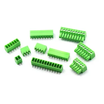 

1pair 15EDG 3.81mm KF2EDG PCB Screw Terminal Block Connector Plug-Pin Right Angle Header Socket 2/3/4/5/6/7/8/9/10/12pin