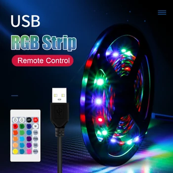 

5V USB Power Waterproof LED Strip 5M RGB 2835 LED Light Strip Remote Controller Outdoor/Indoor KTV Hotel