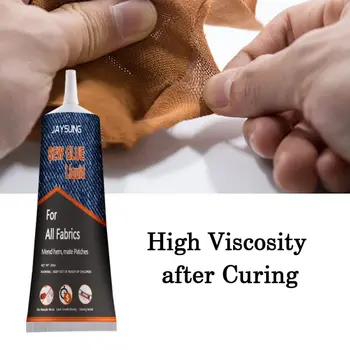 

50ml High Viscosity DIY Hand Tool Fabric Adhesive Clothes Sew Glue Liquid Multifunctional Repair Glue Fast Curing No Irritation