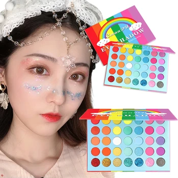 

35 Color Eyeshadow Pallete Glitter Matte Make Up Maquillaje Beauty Glazed Palette Paletas De Sombra Makeup Waterproof TSLM1