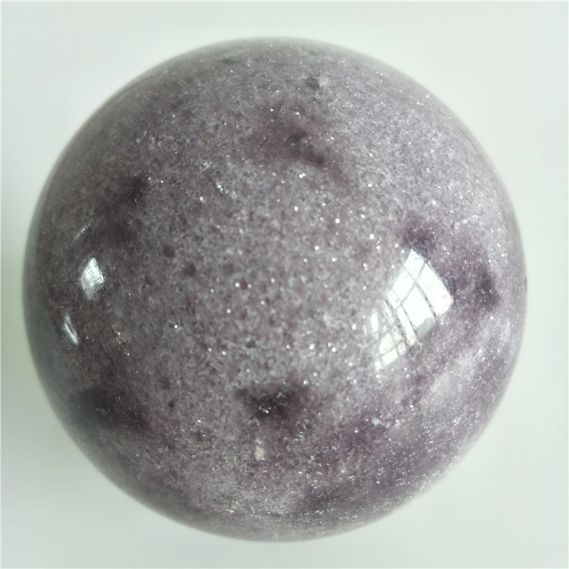 

rare natural purple mica crystal gem stone sphere healing chakra spirit mineral collection with free base
