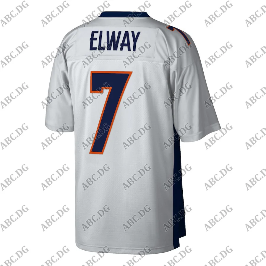 Men Women Kid Youth Denver John Elway Mitchell &amp Ness Platinum 100 Retired Player Legacy Jersey | Спорт и развлечения