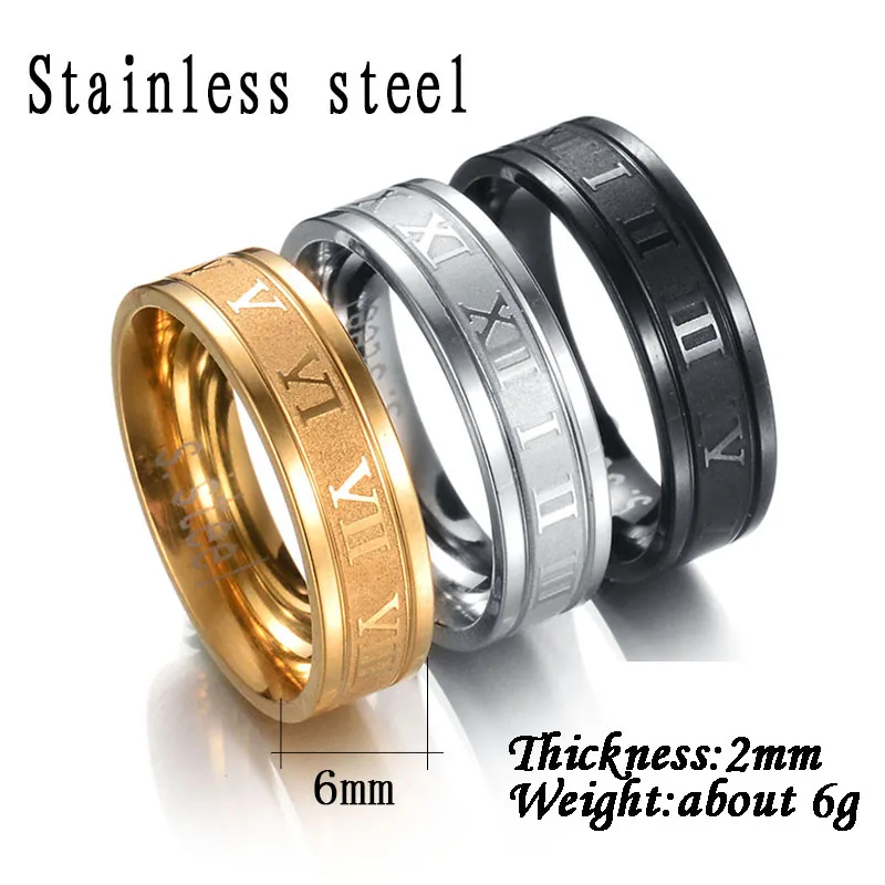 Браслет из нержавеющей стали с римскими цифрами и фианитом 4 8 мм|Обручальные