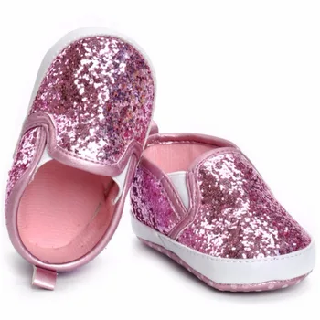 

Baby Girls Shoes Solid Bling Fashion Baby First Walkers Spring/Autumn Shoes