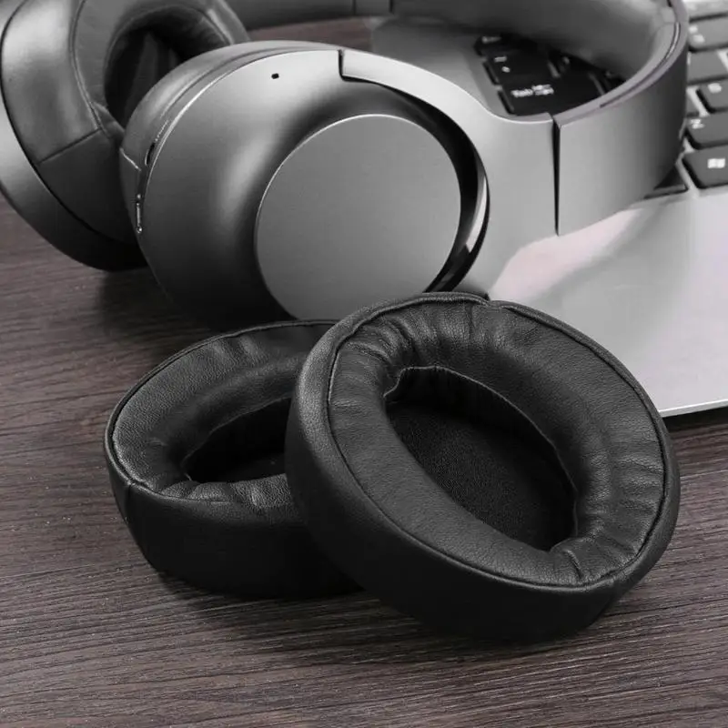 

2pcs Earphone Earpads Leather Memory Foam Cushion Practical and Durable Simple Comfortable for Sony MDR-XB950BT XB950B1