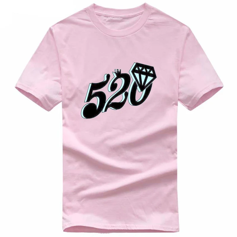 Cotton Casual Black 520 diamond LOGO Printing Men's T-shirt Top Fashion Short-sleeved Men's Tshirt Shirt 2019 Hanukkah Off Whi Cotton Casual Black 520 diamond LOGO Printing Men's T-shirt Top Fashion Short-sleeved Men's Tshirt Shirt 2019 Hanukkah Off Whi