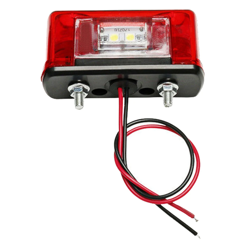 

12V 24V Car Led License Number Plate Light Lamp Universal Led License Plate Car Truck Trailer Lorry Rear Tail Light Accessories