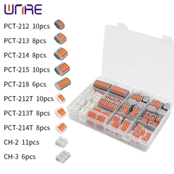Mixed Boxed Fast Wire Connector PCT-212/213/214 Transparent Universal Compact Push-in Conductor Wiring Connector Terminal Block