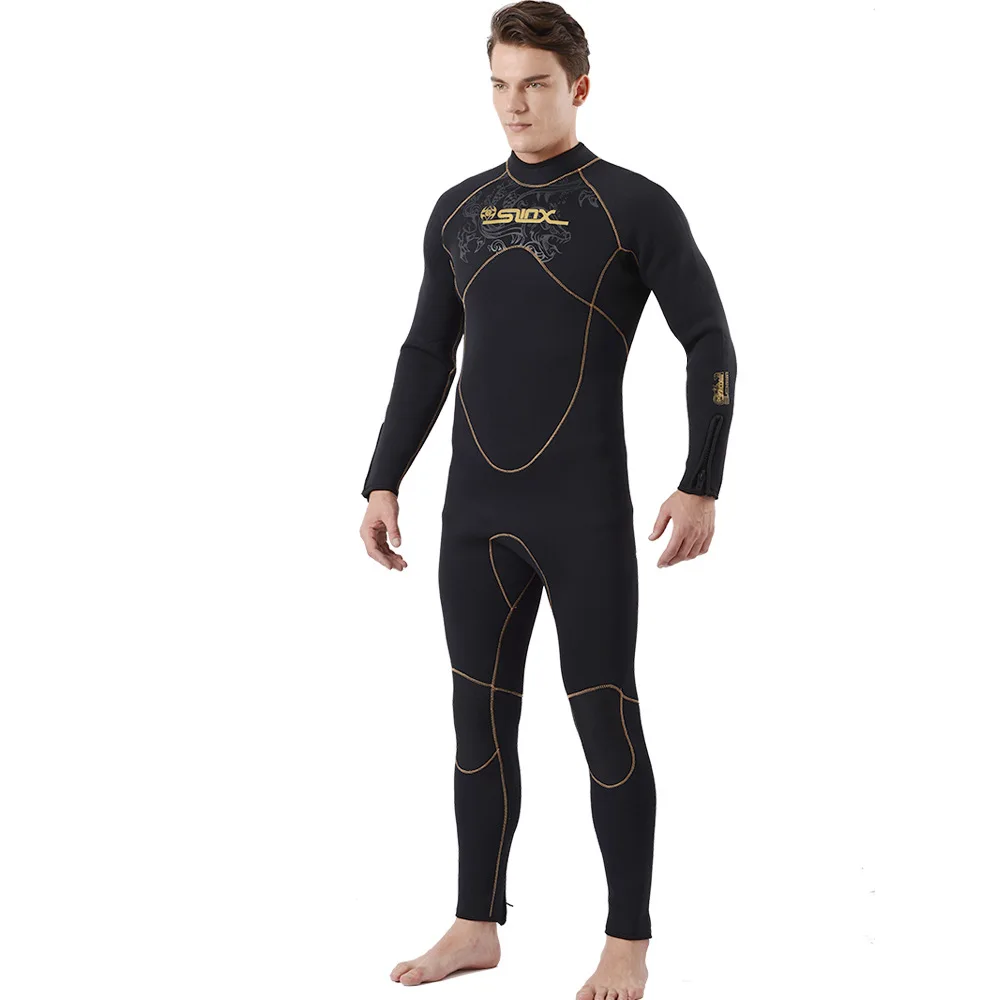 Мужской гидрокостюм из неопрена, 5 мм, длинный рукав, гидрокостюм для дайвинга, Женский гидрокостюм для подводного плавания, сёрфинга, теплый влажный костюм, молния на спине