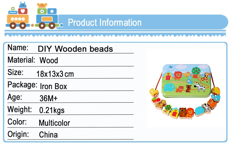 Детские деревянные игрушки DIY игрушка мультфильм фрукты животное нанизывание деревянные бусины игрушка Monterssori развивающие для детей Подарки
